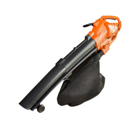 Heavy Duty 3200W Electric Leaf Blower - For Garden Grass Hedge Blower Vacuum Vac Patios Gutters Driveways Wheels & 35L Bag