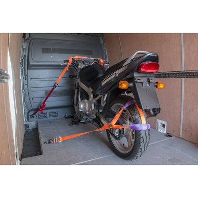 Heavy-Duty 35mm Motorcycle Rear Wheel Ratchet Tie Down Strap - 1000KG ...