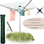 Heavy Duty 4 Arm Outdoor Rotary Clothes Airer - 50 M
