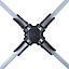 Heavy Duty 4 Arm Outdoor Rotary Clothes Airer - 60M