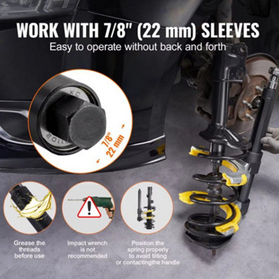 thumbnail image 2 of Coil Spring Strut Compressor Set - 10 Inch Forged Steel Compressor For MacPherson Struts 2 of 4