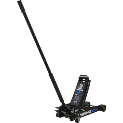 Heavy-Duty 4T Low Entry Trolley Jack with Rocket Lift and Universal Joint Release