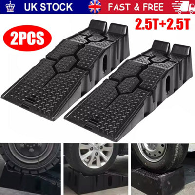 Heavy Duty 5 Ton Low Rise Car & Van Ramps Plastic Strong & Heavy Duty ...