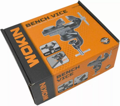 Heavy Duty 50mm Vice Bench Clamp Multi Purpose Swivel Base Bench Vise ...