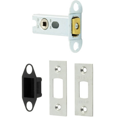 Heavy Duty 64mm Tubular Deadbolts in Satin Stainless Steel for Maximum Security - Door Bolt