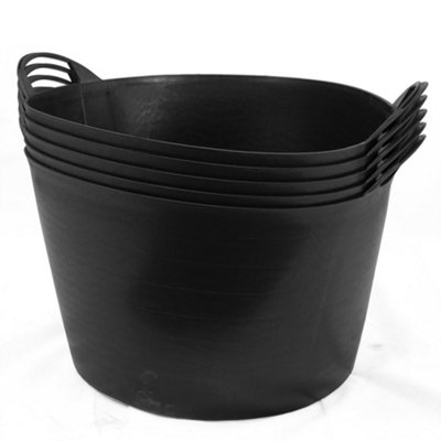 Heavy Duty 65 Litre Flexi Tub / Trug - PACK OF 5