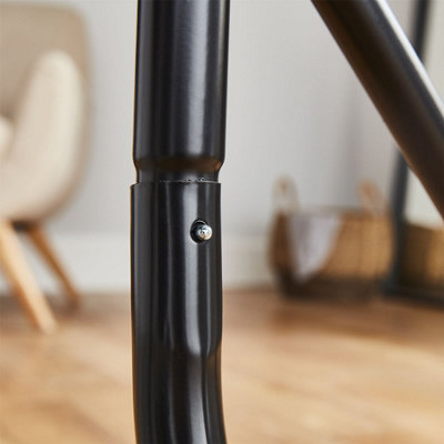Heavy Duty 6ft Long x 5ft Tall Quality Clothes Rail - Black - 6