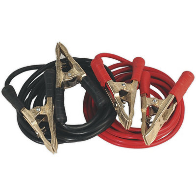 Heavy Duty 750A Copper Booster Cables with Brass Clamps and Insulation - 5m Length