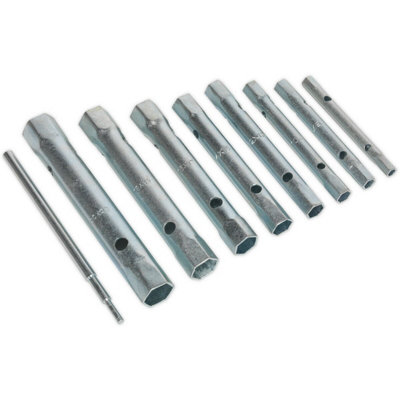 Heavy Duty 9pc Box Spanner Set with Tommy T-Bar and Storage Pouch