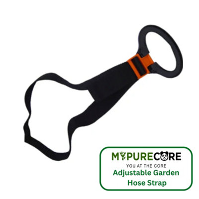 Heavy Duty Adjustable Garden Hose Storage Strap  Portable and  Durable Hose Organizer