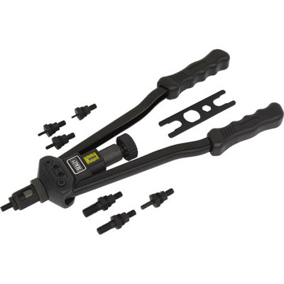 Heavy Duty Adjustable Long Arm Riveter for Rivet Nuts - 410mm Reach Tool
