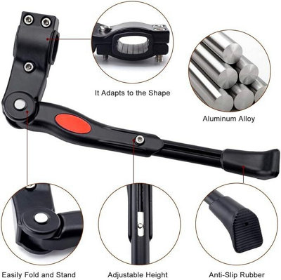 Heavy Duty Adjustable Mountain Bike Bicycle Cycle Prop Side Rear Kick Stand
