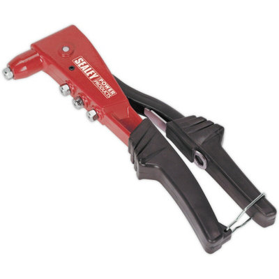Heavy Duty Adjustable Riveter Tool Kit with Four Nozzles for Versatile Riveting