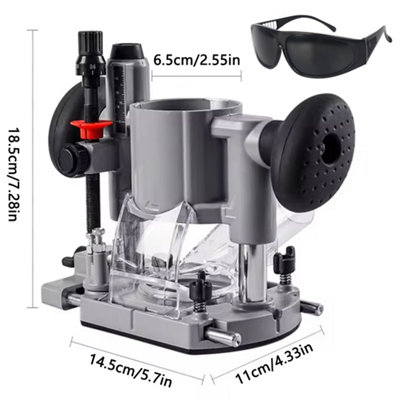 Heavy-Duty Adjustable Router Plunge Base Fits XTR01Z, RT0700C, DRT50