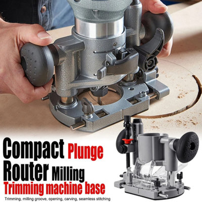Heavy-Duty Adjustable Router Plunge Base Fits XTR01Z, RT0700C, DRT50