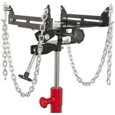 Heavy-Duty Adjustable Vertical Car Gearbox Support Hoist Holder - 500KG Capacity with Side Tilt