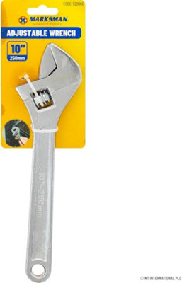 Heavy Duty Adjustable Wrench 10 Inch Spanner  Handle Pipe Plumbers Hand Tool