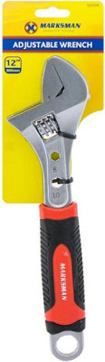 Heavy Duty Adjustable Wrench 12 Inch Spanner Pipe Plumbers Handle Grip Diy Hand Tool