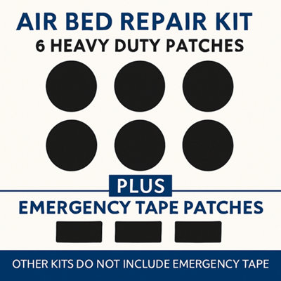 Heavy Duty Air Bed Repair Kit Puncture Patch & Leak Seal for Inflatable ...