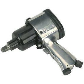 Heavy Duty Air Impact Wrench - 1/2 Inch Sq Drive - Power-Pin Type Clutch