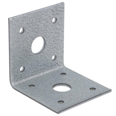 Heavy Duty Angle Bracket Fastening Plate Galvanised Steel 50 x 50 x ...
