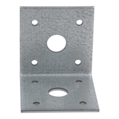 Heavy Duty Angle Bracket Fastening Plate Galvanised Steel 50 x 50 x ...