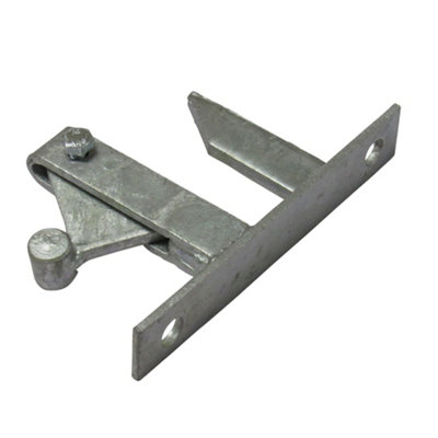Heavy Duty Auto Gate Catch X2 (Galvanised Automatic Latch Lockable Field Garden) - 5