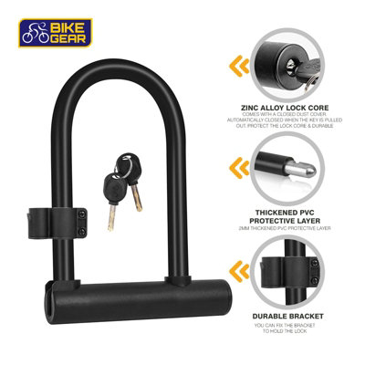 Heavy Duty Bike U Shaped Lock 18 x 24.5cm