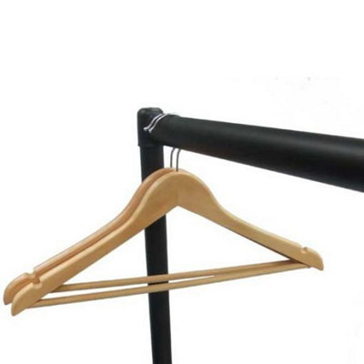 Heavy Duty Black Clothes Rails / Garment Hanging Racks - 3FT