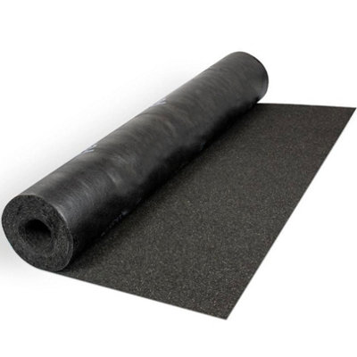 Heavy-Duty Black Polyester Shed Roofing Felt (8m x 1m) - With 13mm Pack of 50 Galvanized Nails - 25-Year Life Expectancy Roof Felt