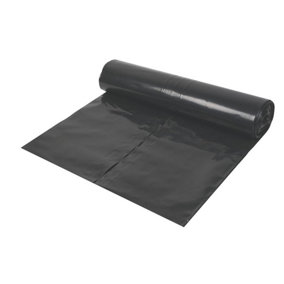 Heavy Duty Black Polythene Sheet Damp Proof Membrane  4 Metre x 4 Metre (16 sq/m)