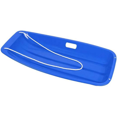 Heavy-Duty Blue Snow Sledge with Pull Rope For Kids' & Adults' Lightweight, Durable, Sturdy Design, Perfect for Snowy Adventures