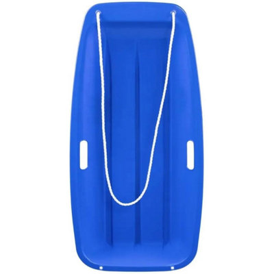 Heavy-Duty Blue Snow Sledge with Pull Rope For Kids' & Adults ...
