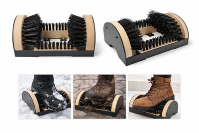 Heavy Duty Boot Scrubber Scraper Brush 4-Way Screw Down Shoe & Boot ...