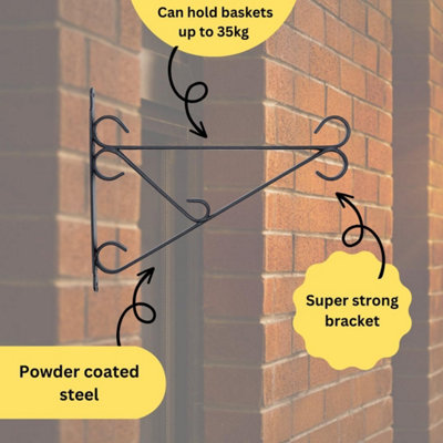 Heavy Duty Bracket for Hanging Flower Baskets 16/18in - 7