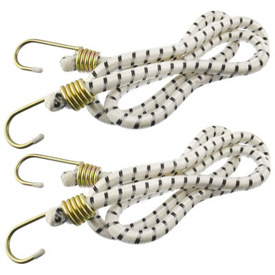 Heavy Duty Bungee Rope Strap Cord Tie Down 48in  2 Pack Hooks