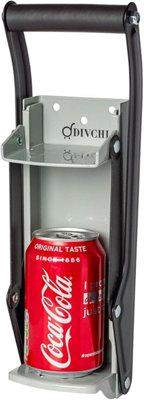 Heavy-Duty Can Crusher   Wall-Mounted 16oz 500ml Tool with Bottle Opener, Non-Slip Grip Handle  and Easy Setup
