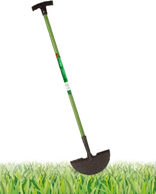Heavy Duty Carbon Steel Half Moon Lawn Edger Steel Shaft 22x93 cm