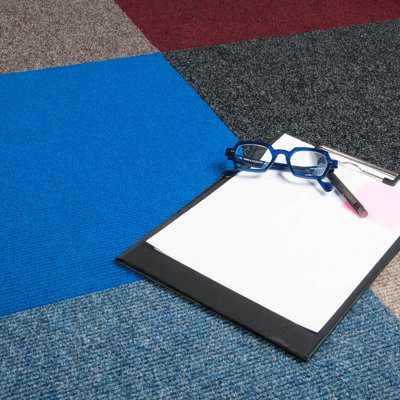 Heavy duty carpet tiles Schatex Smartline Plus 2023 Blue thickness 7mm ...