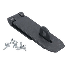 Heavy Duty Cast Iron 140mm Hasp and Staple Security Garage Shed