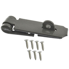 Heavy Duty Cast Iron 90 x 30mm Hasp and Staple Security Garage Shed