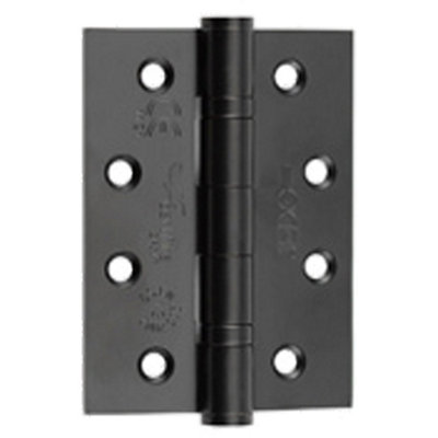 Heavy-Duty Certifire Stainless Steel Ball Bearing Hinges 102x76mm in Black Finish - 30/60 Fire Door Hinge