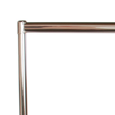 Heavy Duty Chrome Clothes Rails / Garment Fishtale Hanging Racks - 6FT