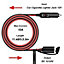 Heavy Duty Cigarette Lighter Extension Cord Pure Copper Wire Cable 12ft 15A
