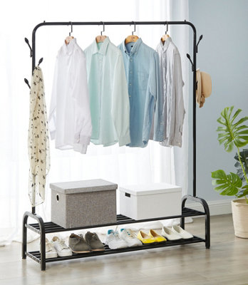 Clothes rail shoe online rack