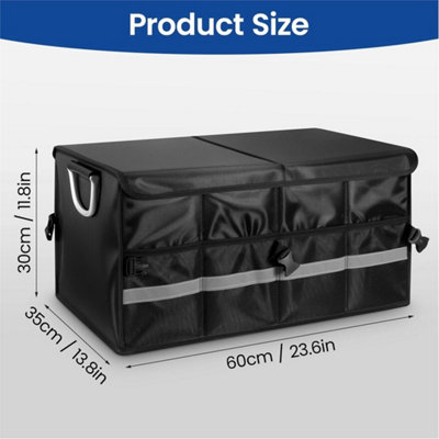 Heavy Duty Collapsible Car Boot Storage Organizer Box