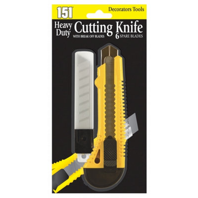 Heavy Duty Cutter with 6 Spare Blades