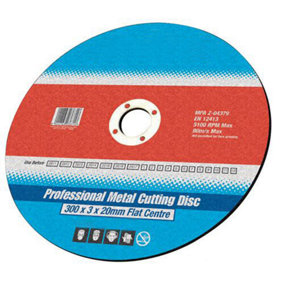 Heavy Duty Cutting Discs - 230mm x 3mm x 22.2mm - Angle Grinder Flat Metal Disc