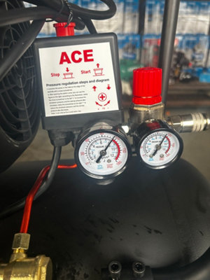 Heavy Duty Electric Air Compressor 100L 250LPM 8 BAR / 115PSI (3HP 2 ...