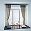 Heavy Duty Extendable Telescopic Shower Curtain Pole Rail Rod Bath Door Window 125-220cm (Black)